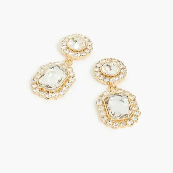 J.Crew Factory Crystal Drop Earrings - Picture 2 of 5